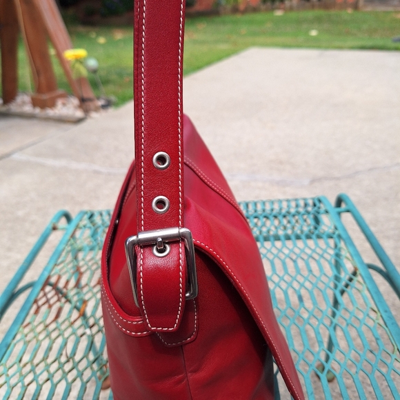 Vintage Like New! 2004 Red Wine color Coach. NºDO43-9570 - Picture 4 of 16